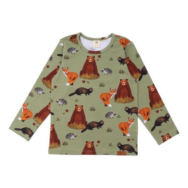 Langarmshirt Bio Grün Walkiddy - Nachhaltige Baumwolle, GOTS-zertifizierte Kindermode, angenehmes Tragegefühl, allergikerfreundlich, umweltbewusst. von Walkiddy