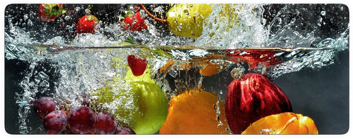 Wall-Art Glasbild Erfrischendes Obst, Glasposter modern von Wall-Art
