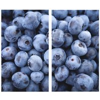 Wall-Art Herd-Abdeckplatte "Herdabdeckplatte Blaubeeren", (Set, 2 tlg.) von Wall-Art