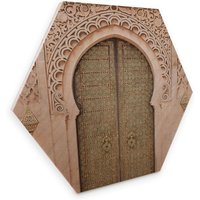 Wall-Art Holzbild "Marokkanische Tür Holzbild", (1 St., Dekorativer Kunstdruck) von Wall-Art