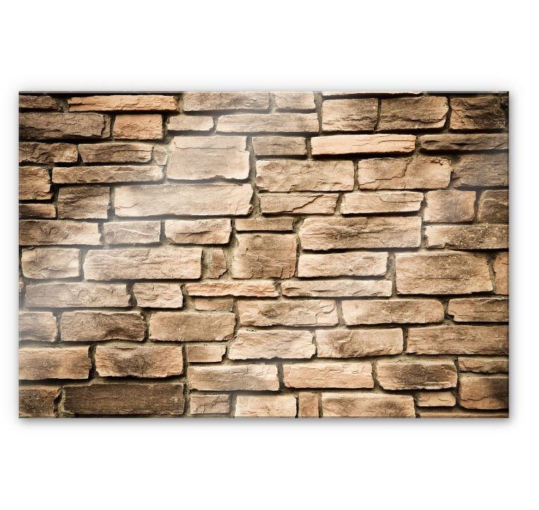 Wall-Art Küchenrückwand Steinoptik Italien Stein Mauer, (1-tlg), Herd Waschbecken Wandschutz von Wall-Art
