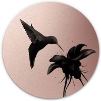 Wall-Art Metallbild "3D Kolibri Metallschild Vogel", (1 St.) von Wall-Art