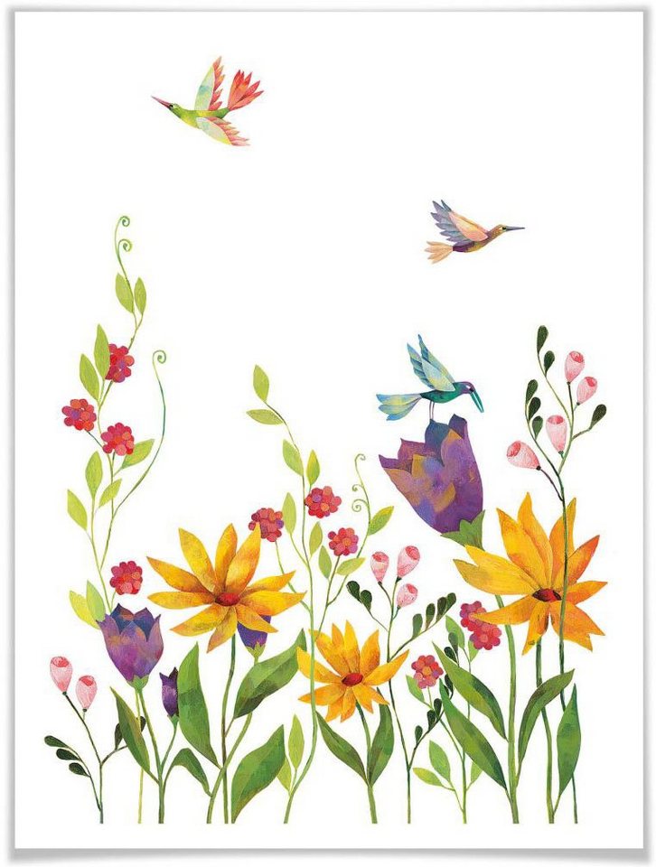 Wall-Art Poster Blanz Blumen Blütenpoesie Floral, Blumen (1 St), Poster ohne Bilderrahmen von Wall-Art