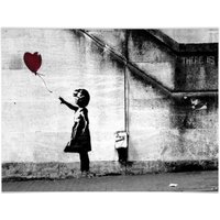 Wall-Art Poster "Graffiti Bilder Girl with balloon", Menschen, (1 St.) von Wall-Art