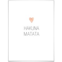 Wall-Art Poster "Hakuna Matata", Schriftzug, (1 St.) von Wall-Art