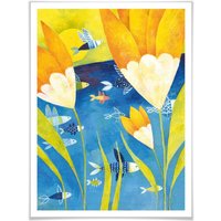 Wall-Art Poster "Märchen Wandbilder Gelbe Tulpen", Pflanzen, (1 St.) von Wall-Art