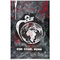 Wall-Art Poster "Our Cruel World", Schriftzug, (Set, 1 St.) von Wall-Art