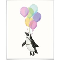 Wall-Art Poster "Pinguin Luftballon", Tiere, (1 St.) von Wall-Art
