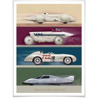 Wall-Art Poster "Record Cars", Autos, (1 St.) von Wall-Art