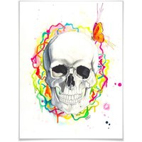 Wall-Art Poster "Skull", Schriftzug, (1 St.) von Wall-Art