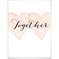 Wall-Art Poster "Together", Schriftzug, (1 St.) von Wall-Art