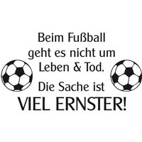 Wall-Art Wandtattoo "Aufkleber Fußball Spruch", (1 St.) von Wall-Art