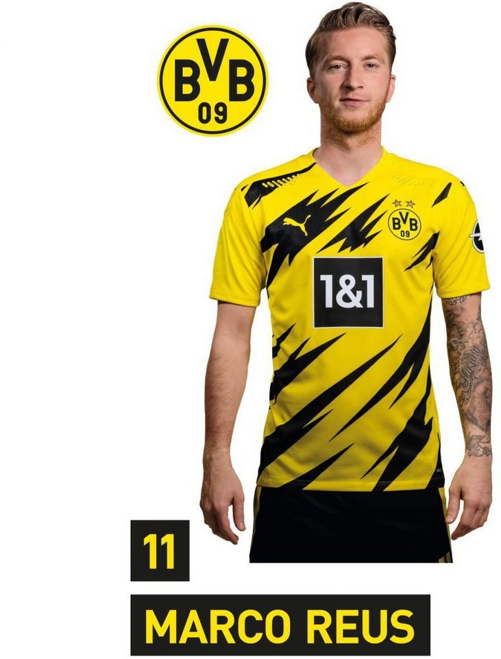 Wall-Art Wandtattoo BVB Reus Portrait 2020/2021 (1 St), selbstklebend, entfernbar von Wall-Art