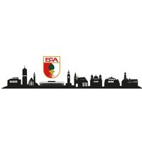 Wall-Art Wandtattoo "FC Augsburg Skyline mit Logo", (1 St.) von Wall-Art