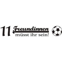 Wall-Art Wandtattoo "Fußball 11 Freundinnen", (1 St.) von Wall-Art