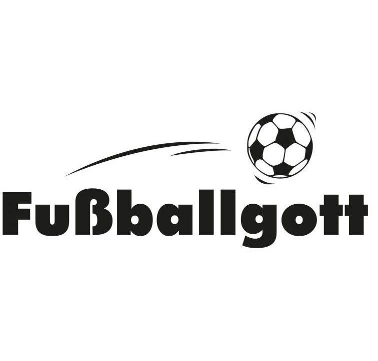 Wall-Art Wandtattoo Fußball Aufkleber Fußballgott (1 St), selbstklebend, entfernbar von Wall-Art
