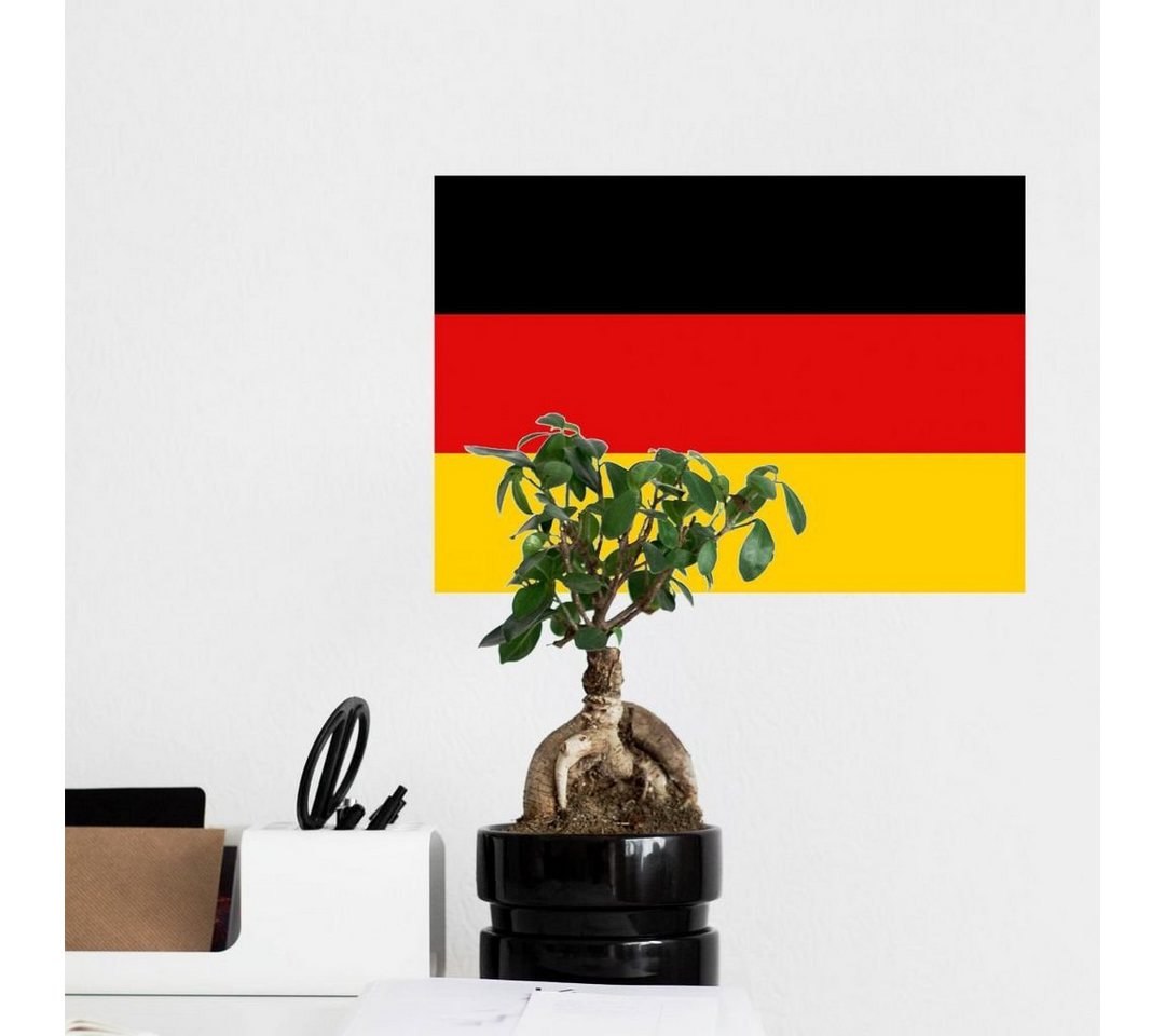 Wall-Art Wandtattoo Fußball Deutschland Fahne (1 St), selbstklebend, entfernbar von Wall-Art