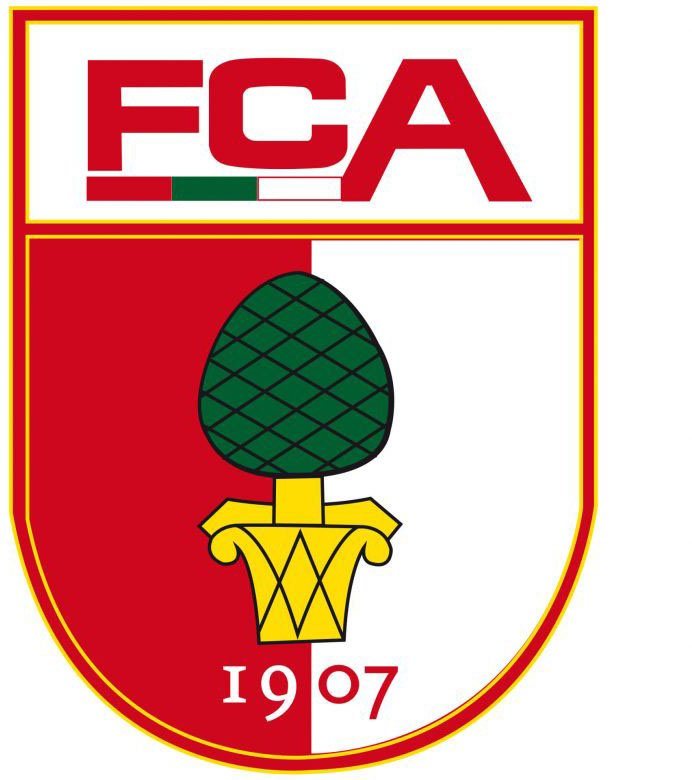 Wall-Art Wandtattoo Fußball FC Augsburg Logo (1 St), selbstklebend, entfernbar von Wall-Art