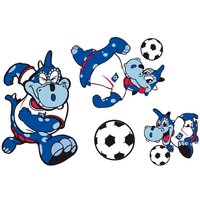 Wall-Art Wandtattoo "Fußball HSV Maskottchen Set", (1 St.) von Wall-Art