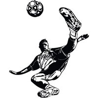 Wall-Art Wandtattoo "Fußball Kicker 02", (1 St.) von Wall-Art