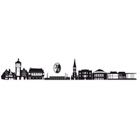 Wall-Art Wandtattoo "Fußball SC Freiburg Skyline + Logo", (1 St.) von Wall-Art