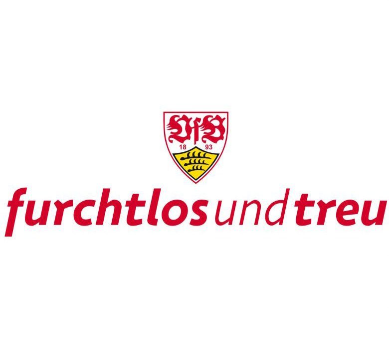 Wall-Art Wandtattoo Fußball VfB Stuttgart Logo, selbstklebend, entfernbar von Wall-Art