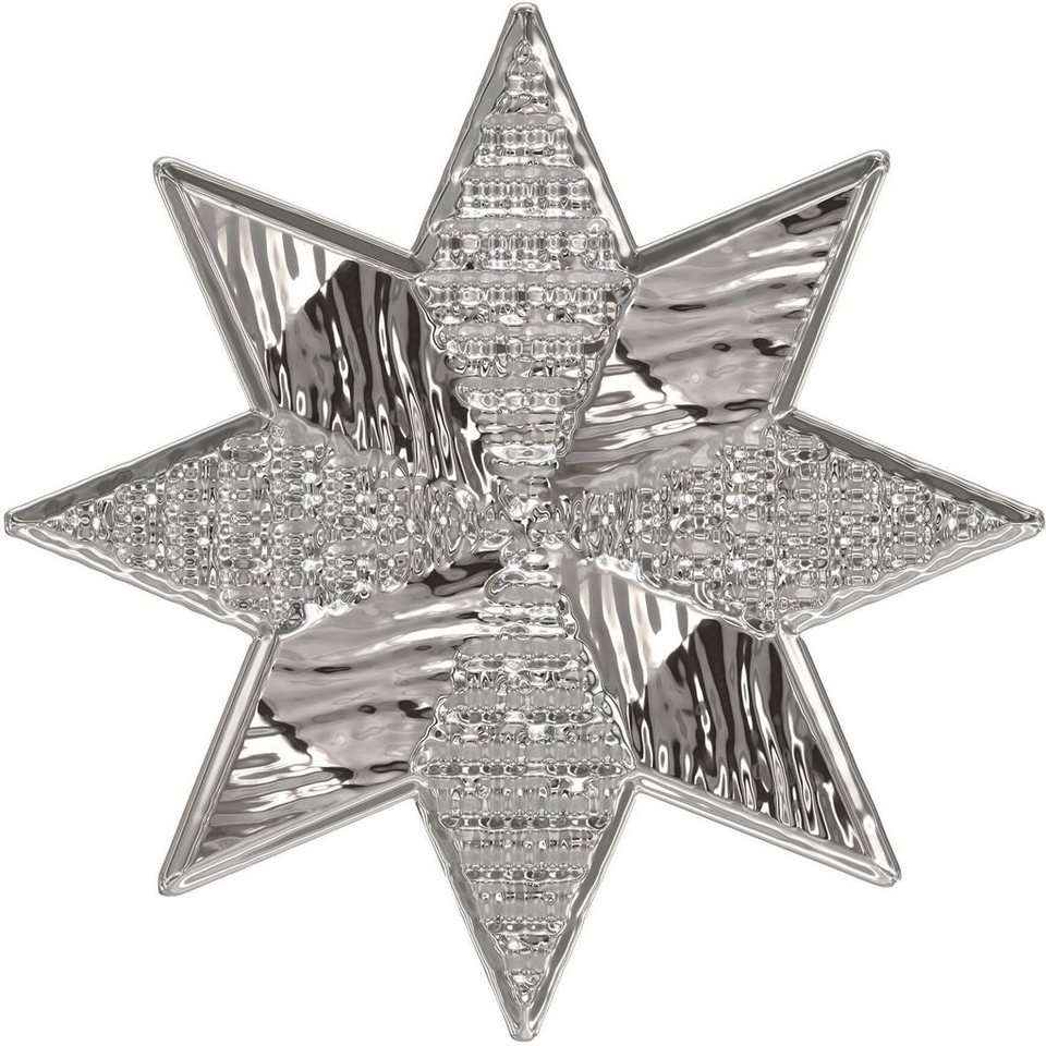 Wall-Art Wandtattoo Metallic Star Silber Stern, selbstklebend, entfernbar von Wall-Art