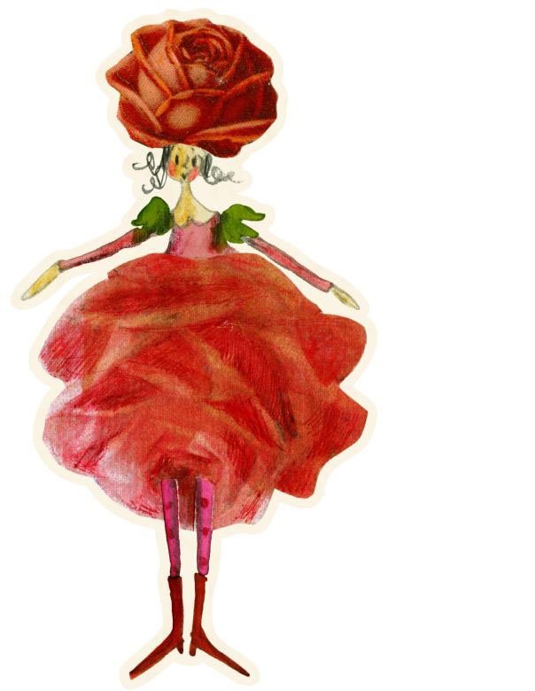 Wall-Art Wandtattoo Rosen Elfe Monat Juli Rose (1 St), selbstklebend, entfernbar von Wall-Art