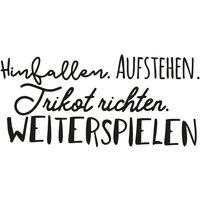 Wall-Art Wandtattoo "Spruch Hinfallen und Weiterspielen", (1 St.) von Wall-Art