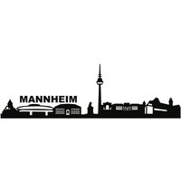 Wall-Art Wandtattoo "Stadt Skyline Mannheim 120cm", (1 St.) von Wall-Art