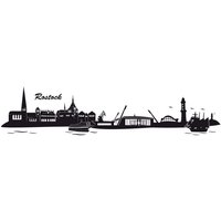 Wall-Art Wandtattoo "Stadt Skyline Rostock 120cm", (1 St.) von Wall-Art