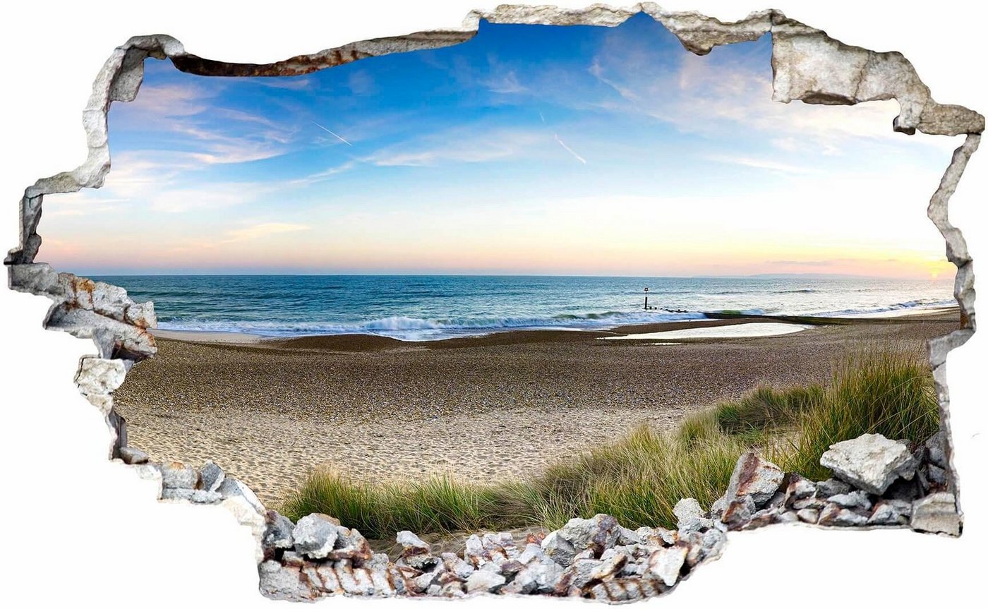 Wall-Art Wandtattoo Strandpanorama Urlaub am Meer, selbstklebend, entfernbar von Wall-Art