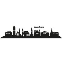 Wall-Art Wandtattoo "XXL Stadt Skyline Augsburg 120cm", (1 St.) von Wall-Art