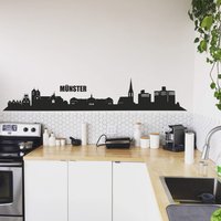 Wall-Art Wandtattoo "XXL Stadt Skyline Münster 120cm", (1 St.) von Wall-Art