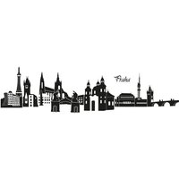 Wall-Art Wandtattoo "XXL Stadt Skyline Prag 120cm", (1 St.) von Wall-Art