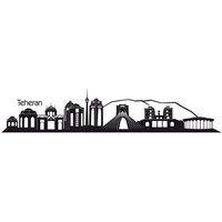 Wall-Art Wandtattoo "XXL Stadt Skyline Teheran 120cm", (1 St.) von Wall-Art