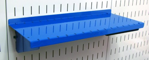 Wall Control Stecktafel-Regal 15,2 cm tief Stecktafel Regal Montage für Wandsteuerung Stecktafel und geschlitzte Werkzeugtafel - Blau von Wall Control