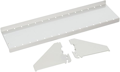 Wall Control ASM-SH-1604 W 4" Deep Pegboard Shelf Assembly for Wall Control Pegboard Only, White von Wall Control