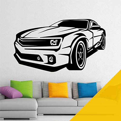 Camaro Sport-Auto-Silhouette – Wandaufkleber [Sonnenblume] von Wall Designer