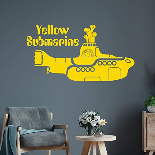 Wandaufkleber, Motiv "Yellow Submarin", mittelgelb von Wall Designer