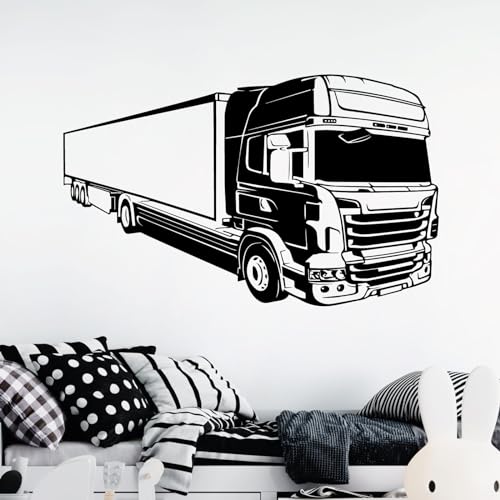 Wandtattoo, LKW, LKW, Auto, Schwarz, Größe XL von Wall Designer