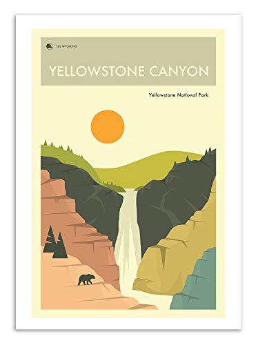 Art-Poster Yellowstone National Park – Jazzberry Blue von Wall Editions