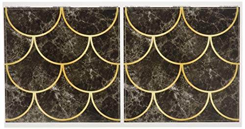 Wall Genie Fliesenaufkleber, selbstklebend, Vinyl, 150 mm x 150 mm, T23L 3, 30 Stück von Wall Genie