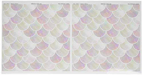 Wall Genie T23S 1 Fliesenaufkleber, selbstklebend, Vinyl, 150 x 150 mm, 30 Stück von Wall Genie