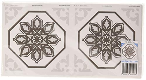 Wall Genie Fliesenaufkleber, selbstklebend, Vinyl, 150 x 150 mm, T3 14, 30 Stück von Wall Genie