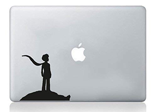 Wall4Stickers Laptop-Aufkleber Kleine Prinz Petit Prince Aufkleber Laptop MacBook Art Apple Dekoration von Wall4stickers