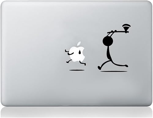 Aufkleber "Man with Axt", kompatibel mit MacBook, Apple, Laptop, Kunst, Grafik, Vinyl, lustiges Wandbild von Wall4stickers