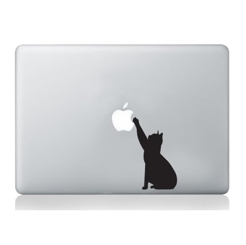 Cat Aufkleber Apple MacBook Laptop Abziehbild Kunst Grafik Vinyl lustig Wandbild von Wall4stickers