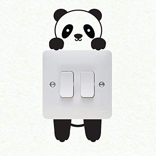 Wall4stickers Panda Wandplattenlichtschalter Wand-Aufkleber-Vinylabziehbild Wandhauptdekoration von Wall4stickers