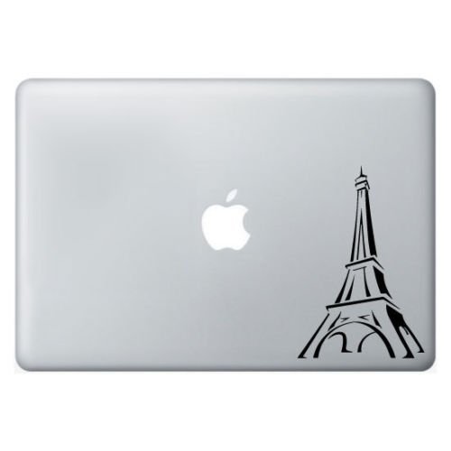 Paris Frankreich Eiffelturm Mac Laptop Kunst Aufkleber Dekor Vinyl Aufkleber Wandbild von Wall4stickers
